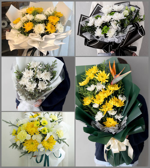 浙江省丽水云和县白龙山街道长田村白事花束代送